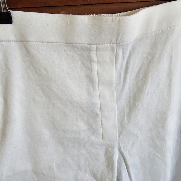 Theory Relaxed Pull-on Pants, White Crunch Size 12 Nwt - Picture 11 of 16